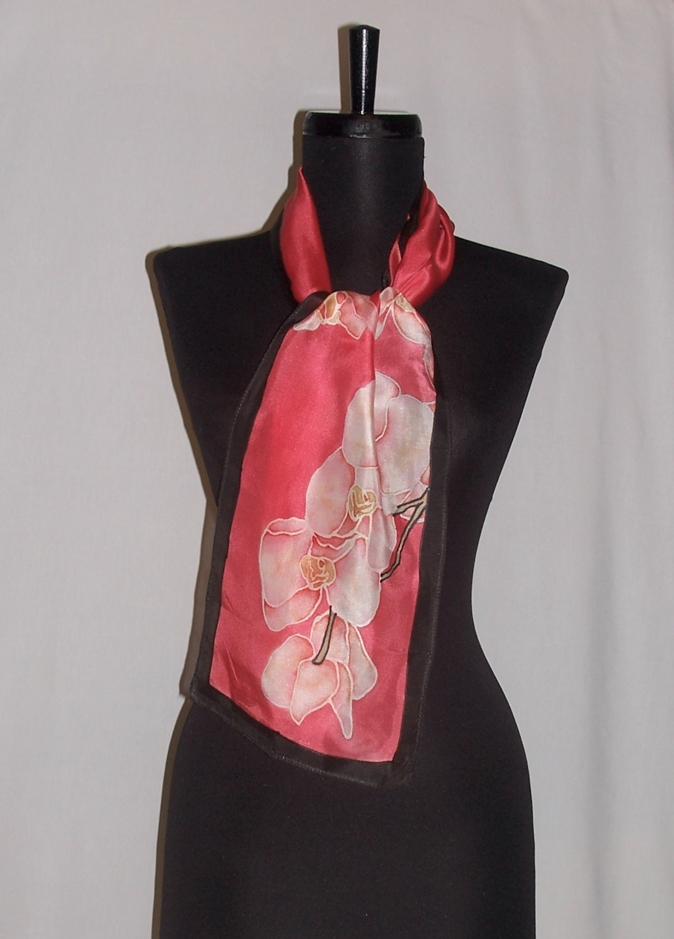 Scarf 100 (Pink Orchids)